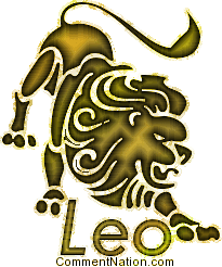 Click to get the codes for this image. Leo Astrology Sign Gold, Astrology Signs Image Comment, Graphic or Meme for posting on FaceBook, Twitter or any blog!