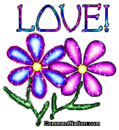 Click to get the codes for this image. Love Glitter Flowers, Love Image Comment, Graphic or Meme for posting on FaceBook, Twitter or any blog!