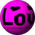 Click to get the codes for this image. This cute animated pink love smiley face graphic spins around. On one side is a smile on the other side is the comment: "Love!"