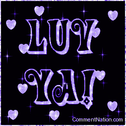 Click to get the codes for this image. Luv Ya Hearts and Stars, Luv Ya Image Comment, Graphic or Meme for posting on FaceBook, Twitter or any blog!