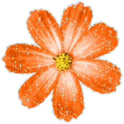 Click to get the codes for this image. Orange Glitter Flower, Flowers Image Comment, Graphic or Meme for posting on FaceBook, Twitter or any blog!