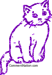 Click to get the codes for this image. Purple Glitter Cat, Animals Cats Image Comment, Graphic or Meme for posting on FaceBook, Twitter or any blog!