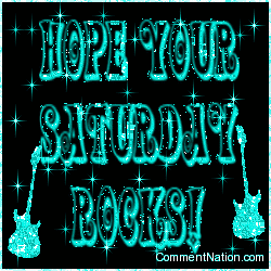 Click to get the codes for this image. Hope Your Saturday Rocks Stars Aqua, WeekDays Saturday Image Comment, Graphic or Meme for posting on FaceBook, Twitter or any blog!