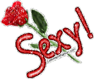 Click to get the codes for this image. This glitter graphic features a lovely long-stemmed red rose. The comment reads: Sexy!