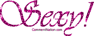 Click to get the codes for this image. Sexy Pink Glitter Script, Hot  Sexy, Words Image Comment, Graphic or Meme for posting on FaceBook, Twitter or any blog!