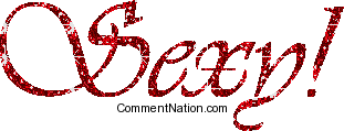 Click to get the codes for this image. Sexy Red Glitter Script, Hot  Sexy, Words Image Comment, Graphic or Meme for posting on FaceBook, Twitter or any blog!
