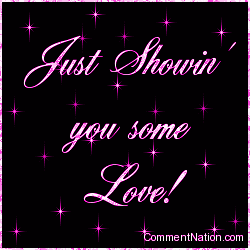 Click to get the codes for this image. Just Showin' You Some Love! Pink Stars, Showin Love Image Comment, Graphic or Meme for posting on FaceBook, Twitter or any blog!