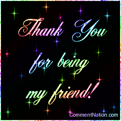 Click to get the codes for this image. Thanks For Being My Friend Rainbow Stars, Friendship Image Comment, Graphic or Meme for posting on FaceBook, Twitter or any blog!