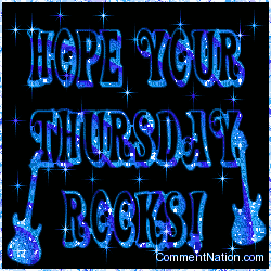 Click to get the codes for this image. Hope Your Thursday Rocks Stars Blue, WeekDays Thursday Image Comment, Graphic or Meme for posting on FaceBook, Twitter or any blog!