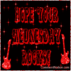 Click to get the codes for this image. Hope Your Wednesday Rocks Stars Red, WeekDays Wednesday Image Comment, Graphic or Meme for posting on FaceBook, Twitter or any blog!