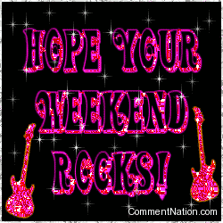 Click to get the codes for this image. Hope Your Weekend Rocks Stars, Have a Great Weekend Image Comment, Graphic or Meme for posting on FaceBook, Twitter or any blog!