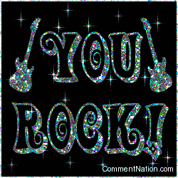 Click to get the codes for this image. You Rock Metalic Stars, You Rock Image Comment, Graphic or Meme for posting on FaceBook, Twitter or any blog!