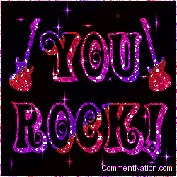 Click to get the codes for this image. You Rock Pinks Stars, You Rock Image Comment, Graphic or Meme for posting on FaceBook, Twitter or any blog!