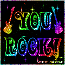 Click to get the codes for this image. You Rock Rainbow Stars, You Rock Image Comment, Graphic or Meme for posting on FaceBook, Twitter or any blog!